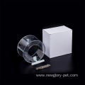 Round Acrylic Bird Food Box With Suction Cup